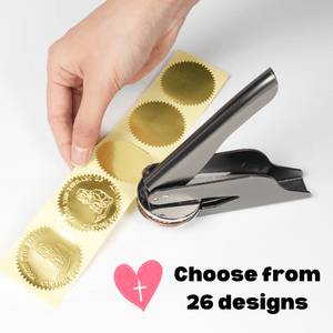 Godisabove™ Faith Book Embosser (Comes With Free Embosser Gift Box + 50 Gold Stickers)